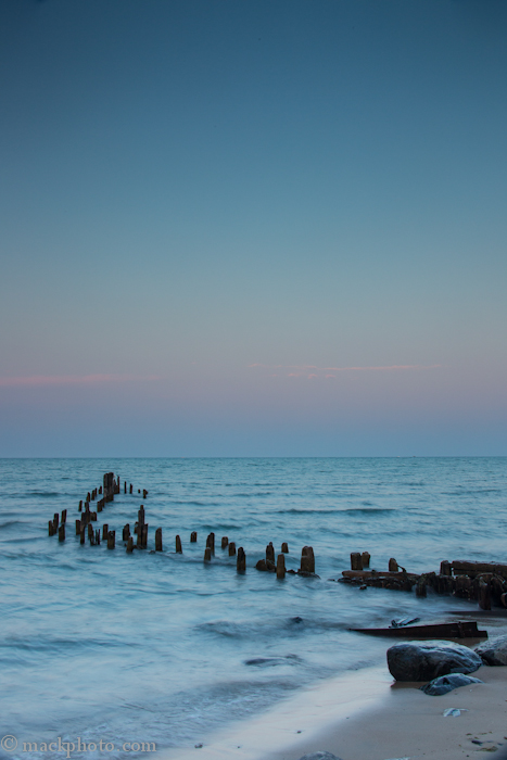 Moonrise, Lighthouse Beach